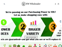 Tablet Screenshot of nwwholesaler.com